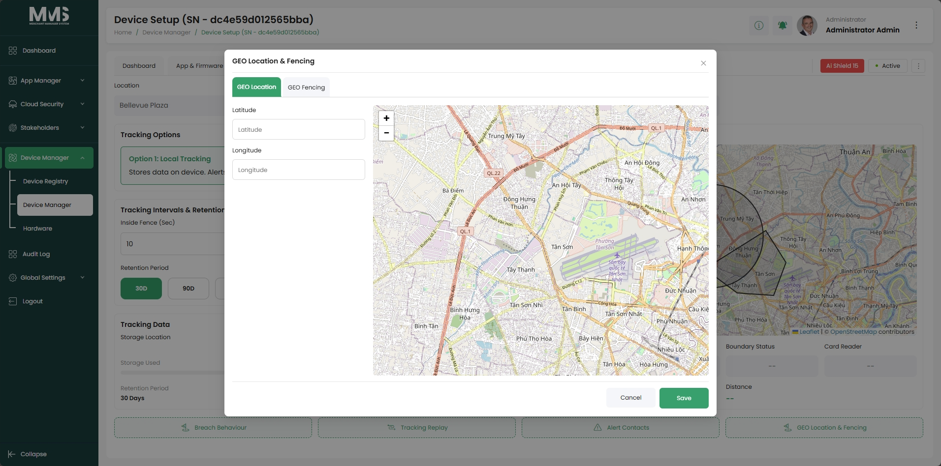Geo location map